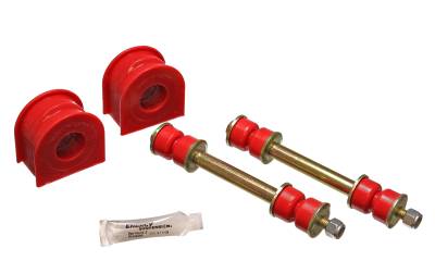 Energy Suspension - Energy Suspension 4.5147R Sway Bar Bushing Set Front Polyurethane Red
