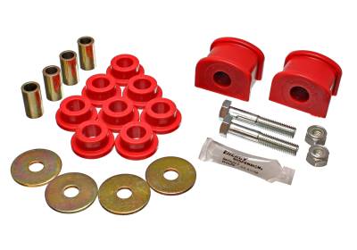 Energy Suspension - Energy Suspension 4.5153R Sway Bar Bushing Set Rear Polyurethane Red