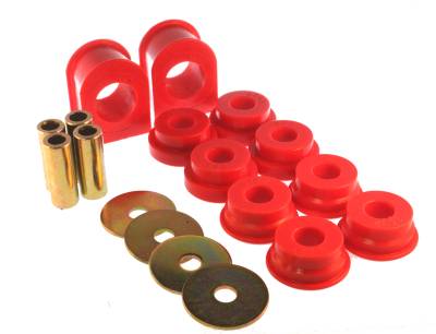 Energy Suspension - Energy Suspension 4.5186R Front Sway Bar Bushing Set Polyurethane Red