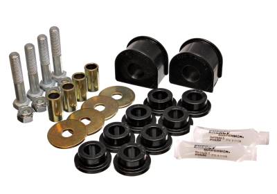 Energy Suspension - Energy Suspension 4.5189G Sway Bar Bushing Set Rear Polyurethane Black