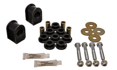 Energy Suspension - Energy Suspension 4.5187G Rear Sway Bar Bushing Set Polyurethane Black