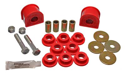 Energy Suspension - Energy Suspension 4.5146R Sway Bar Bushing Set Rear Polyurethane Red