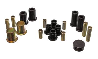 Energy Suspension - Energy Suspension 5.3115G Front Polyurethane Control Arm Bushing Set Black