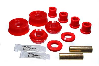 Energy Suspension - Energy Suspension 5.3129R Control Arm Bushing Set Front Polyurethane Red