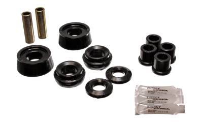 Energy Suspension - Energy Suspension 5.3123G Control Arm Bushing Set Front Polyurethane Black