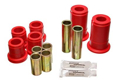 Energy Suspension - Energy Suspension 5.3110R Front Control Arm Bushing Set Red for Dodge Van