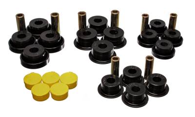 Energy Suspension - Energy Suspension 5.3120G Control Arm Bushing Set Front Polyurethane Black