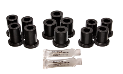 Energy Suspension - Energy Suspension 5.2103G Leaf Spring Bushing Set Polyurethane Black