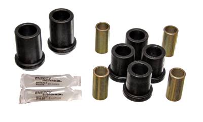 Energy Suspension - Energy Suspension 5.3121G Control Arm Bushing Set Front Polyurethane Black