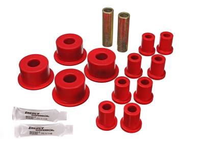 Energy Suspension - Energy Suspension 5.2101R Leaf Spring Bushing Set Polyurethane Red