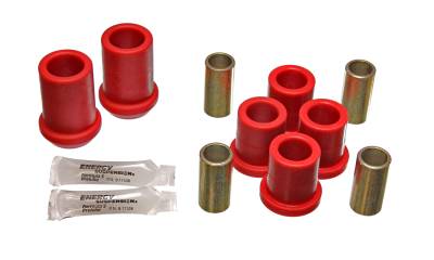 Energy Suspension - Energy Suspension 5.3121R Control Arm Bushing Set Front Polyurethane Red