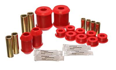 Energy Suspension - Energy Suspension 5.3128R Control Arm Bushing Set Rear Polyurethane Red