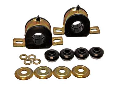 Energy Suspension - Energy Suspension 5.5137G Sway Bar Bushing Set Front Polyurethane Black