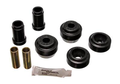 Energy Suspension - Energy Suspension 5.3107G Control Arm Bushing Set Front Polyurethane Black