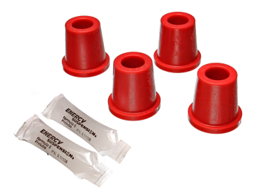 Energy Suspension - Energy Suspension 5.3102R Control Arm Bushing Set Front Polyurethane Red