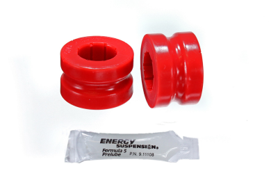 Energy Suspension - Energy Suspension 5.5153R Sway Bar Bushing Set Front Polyurethane Red