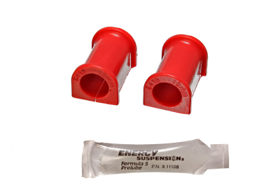 Energy Suspension - Energy Suspension 5.5130R Sway Bar Bushing Set Front Polyurethane Red