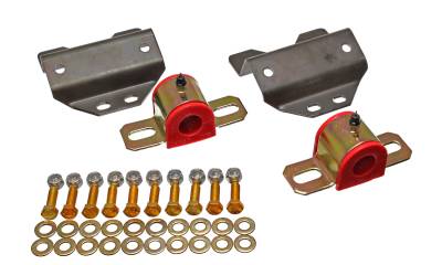 Energy Suspension - Energy Suspension 5.5134R Sway Bar Bushing Set Front Polyurethane Red