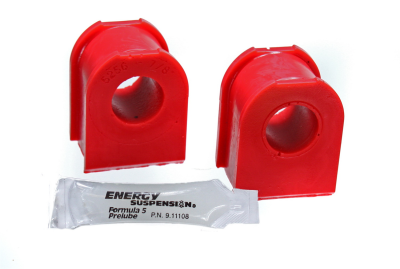 Energy Suspension - Energy Suspension 5.5113R Sway Bar Bushing Set Front Polyurethane Red