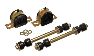 Energy Suspension - Energy Suspension 5.5124G Front Sway Bar Bushing Set Polyurethane Black