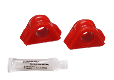 Energy Suspension - Energy Suspension 5.5128R Sway Bar Bushing Set Front Polyurethane Red