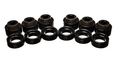 Energy Suspension - Energy Suspension 5.4107G Body Cab Mount Set Polyurethane Black