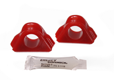 Energy Suspension - Energy Suspension 5.5129R Sway Bar Bushing Set Front Polyurethane Red