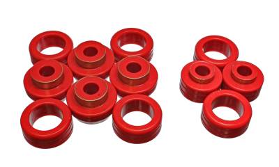 Energy Suspension - Energy Suspension 5.4106R Body Cab Mount Set Polyurethane Red