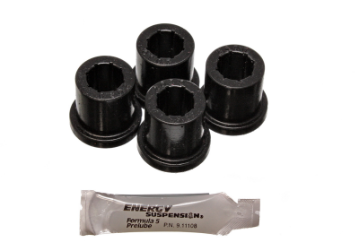 Energy Suspension - Energy Suspension 8.2109G Shackle Bushing Set Rear Polyurethane Black