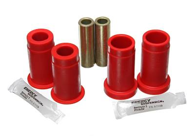 Energy Suspension - Energy Suspension 8.3112R Control Arm Bushing Set Rear Polyurethane Red