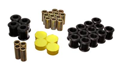 Energy Suspension - Energy Suspension 7.3115G Control Arm Bushing Set Rear Polyurethane Black
