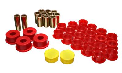 Energy Suspension - Energy Suspension 7.3110R Control Arm Bushing Set Rear Polyurethane Red