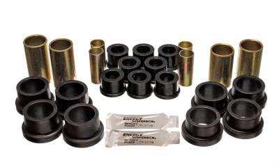 Energy Suspension - Energy Suspension 7.3104G Control Arm Bushing Set Rear Polyurethane Black