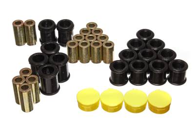 Energy Suspension - Energy Suspension 7.3119G Rear Polyurethane Control Arm Bushing Set Black