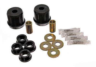 Energy Suspension - Energy Suspension 7.3118G Control Arm Bushing Set Front Polyurethane Black