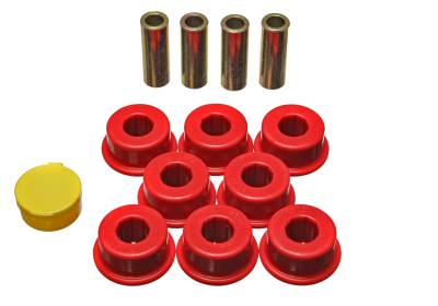 Energy Suspension - Energy Suspension 8.3118R Control Arm Bushing Set Rear Polyurethane Red