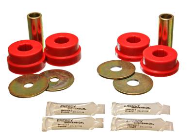 Energy Suspension - Energy Suspension 8.3125R Trailing Arm Bushing Set Rear Polyurethane Red