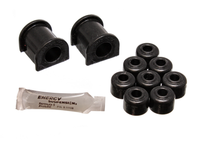 Energy Suspension - Energy Suspension 8.5101G Sway Bar Bushing Set Front Polyurethane Black