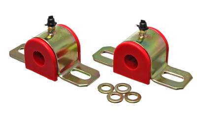 Energy Suspension - Energy Suspension 9.5151R Sway Bar Bushing Set Front/Rear Polyurethane Red