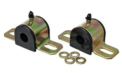 Energy Suspension - Energy Suspension 9.5158G Sway Bar Bushing Set Front/Rear Polyurethane Black