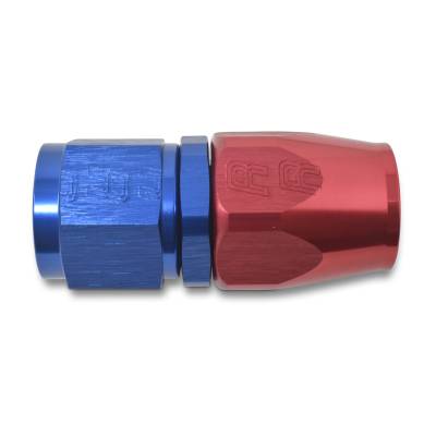Russell - Russell 610070 Full Flow Hose End Straight End Red/Blue -20AN
