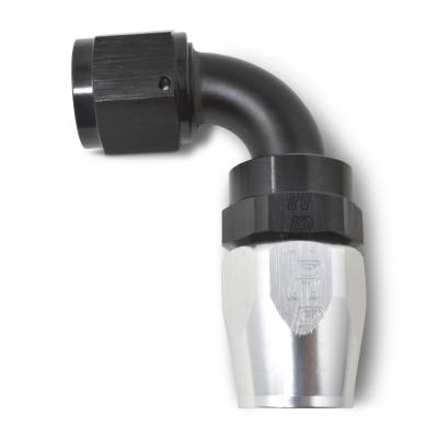 Russell - Russell 610183 Full Flow Hose End 90-DEG End Black/Silver -10AN
