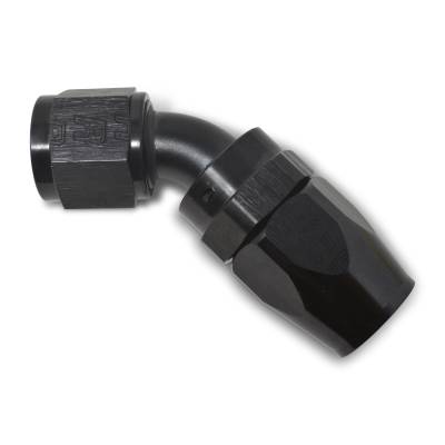 Russell - Russell 610105 Full Flow Hose End 45-DEG End All Black Finish -08AN