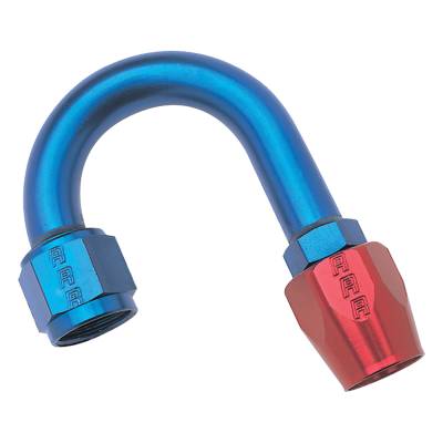 Russell - Russell 610270 8AN ProClassic 180-DEG 1-1/4" Radius Hose End w/Red/Blue Finish