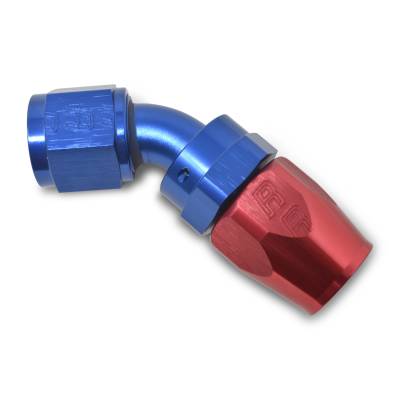 Russell - Russell 610110 Full Flow Hose End 45-DEG End Red/Blue -10AN