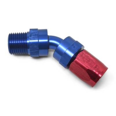 Russell - Russell 612020 Full Flow Swivel Hose End 45-DEG Swivel Pipe Thread Hose End