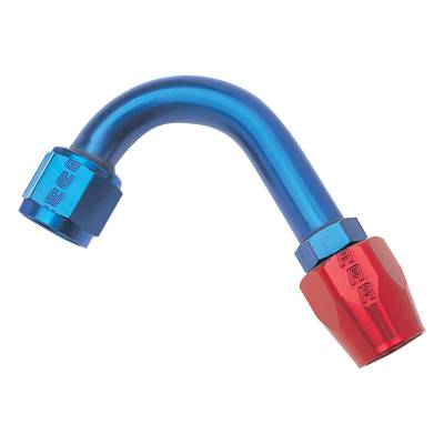 Russell - Russell 610230 8AN ProClassic 120-DEG 1-1/4" Radius Hose End w/Red/Blue Finish