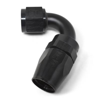 Russell - Russell 613415 Full Flow Swivel Hose End 120-DEG End All Black Finish -08AN