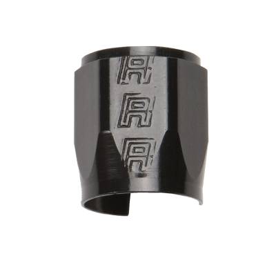 Russell - Russell 620273 Tube Seal Hose End Black/Clear Finish 3/8" Fuel Hose -08AN