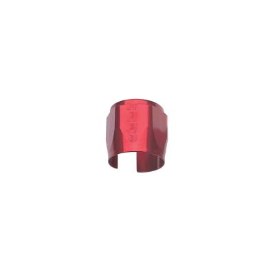 Russell - Russell 620260 6AN Tube Seal Hose Ends for 5/16" Fuel Hose w/Red Finish